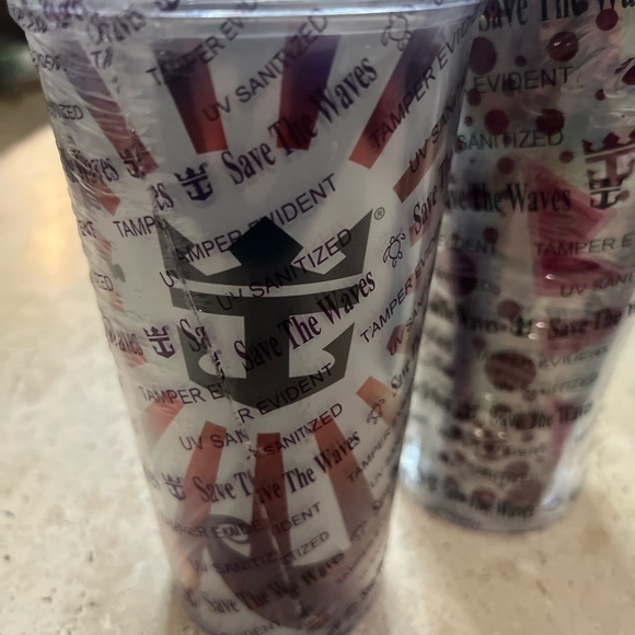 NEW SEALED Royal Caribbean Save The Waves Coca Cola Tumblers Lot Of 3 - Picture 3 of 7